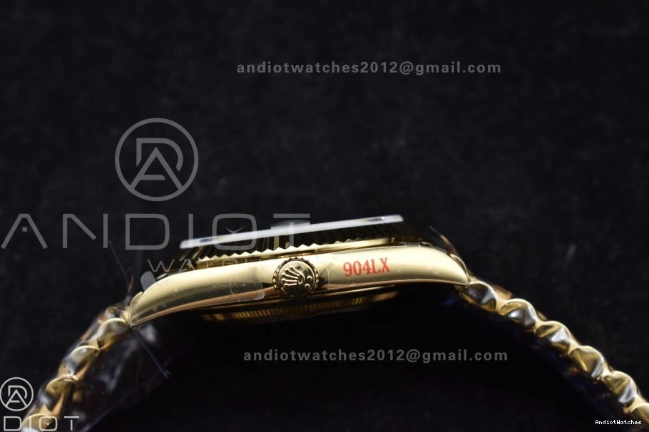 40 725 on Steel YG (Gain QF Bracelet President A2836 904L Dial Weight) Best DayDate V4 Green GoAnywhere Edition Black 0209